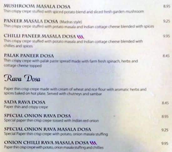 Menu of Udupi Madras Cafe photo4