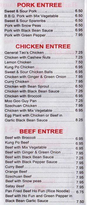Menu of Harbour King photo3