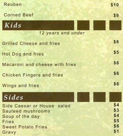 Menu of West Shore Bar & Grill photo11