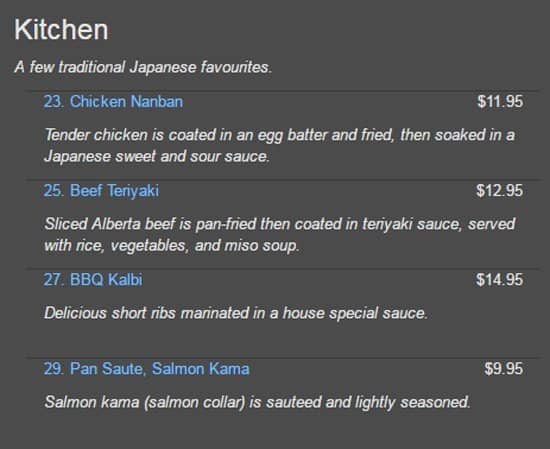 Menu of Sushi Kimu photo6