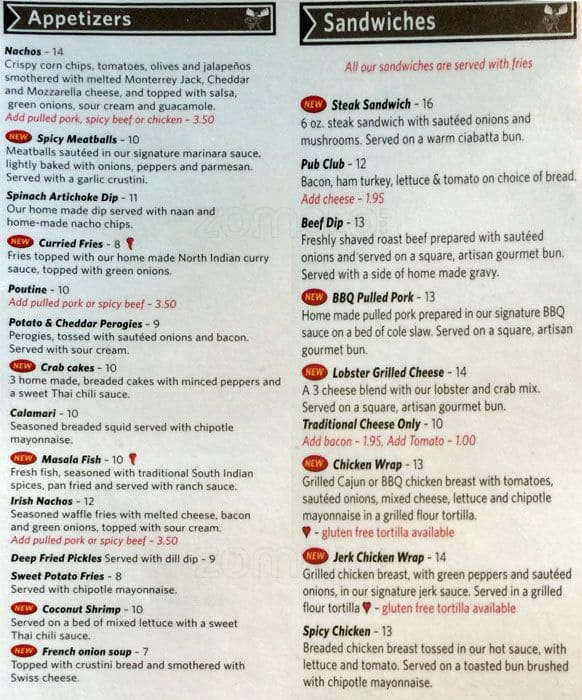 Menu of The Moose and Barrel photo12