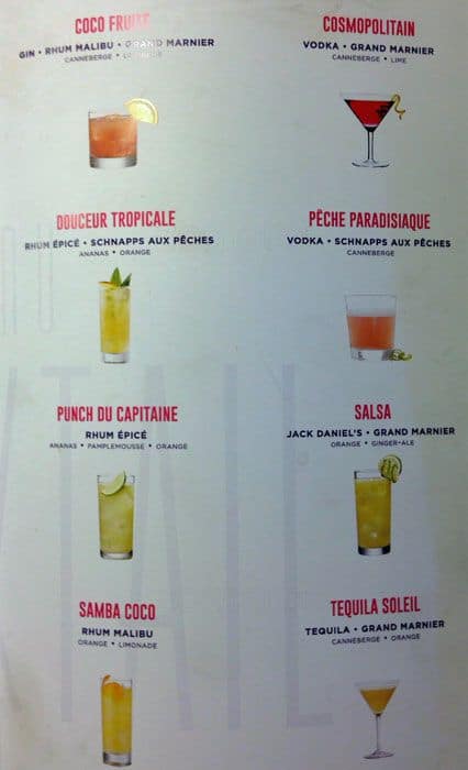 Menu of La Zone photo4