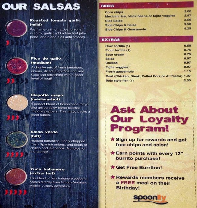 Menu of Burrito Borracho photo3