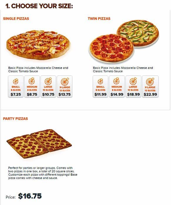 Menu of Pizza Pizza photo13