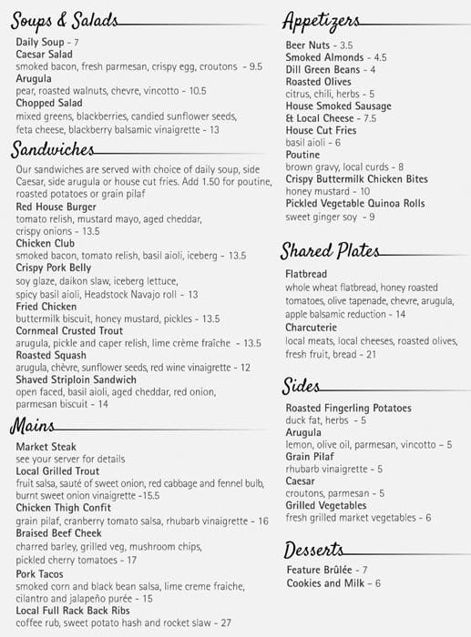 Menu of Red House West photo2