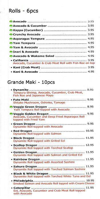 Menu of Kibo Sushi House photo3