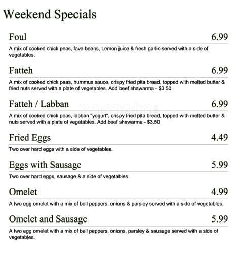 Menu of Paramount Fine Foods photo13