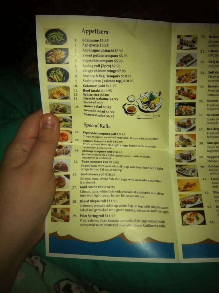 Menu of Sun Sushi photo2