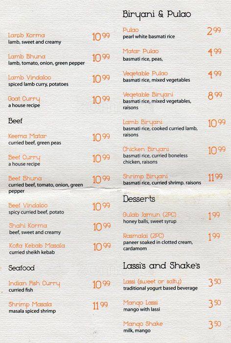 Menu of Poonam Delite photo4