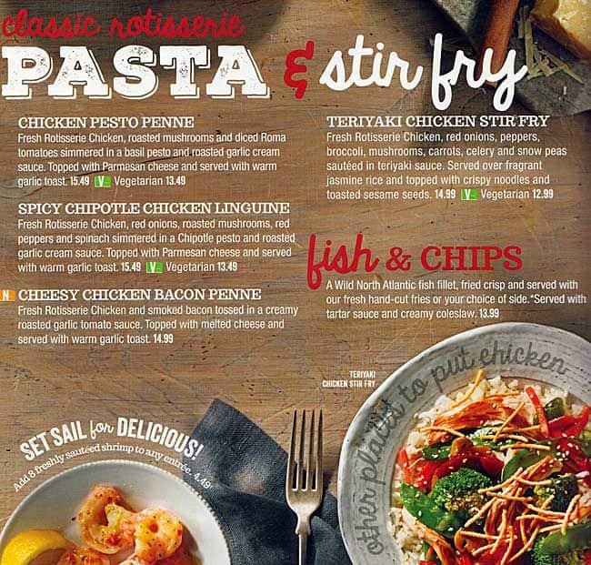 Menu of Swiss Chalet photo5