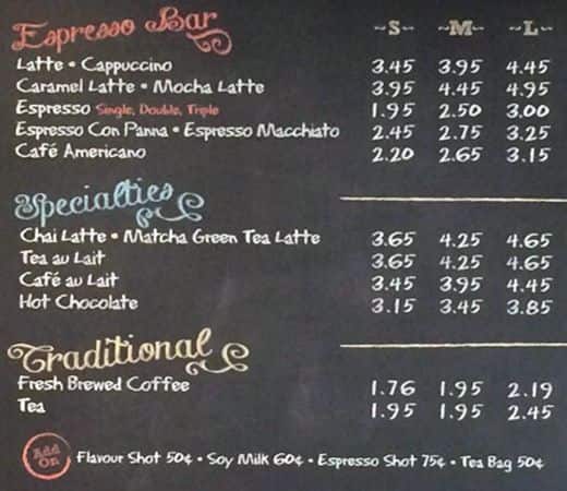 Menu of Timothy’s photo2