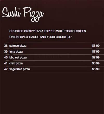 Menu of Sushi T&T photo5