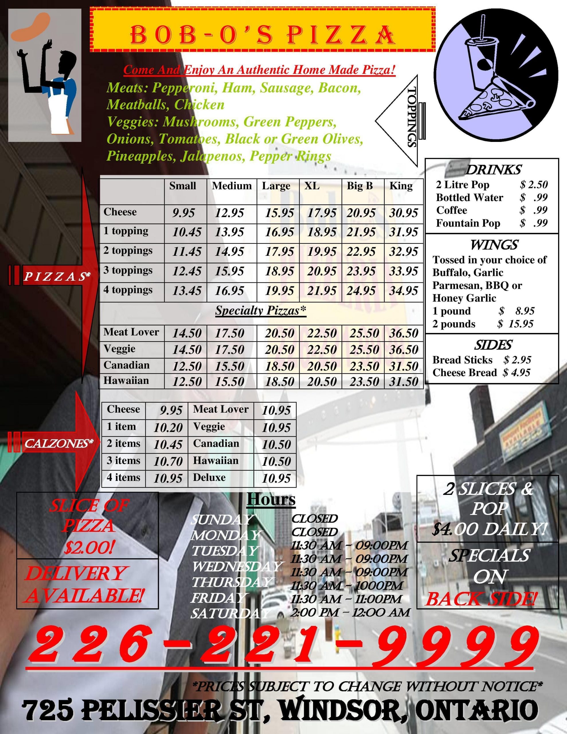 Menu of Bob O’s Pizza photo2