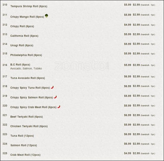 Menu of Sushi House photo5