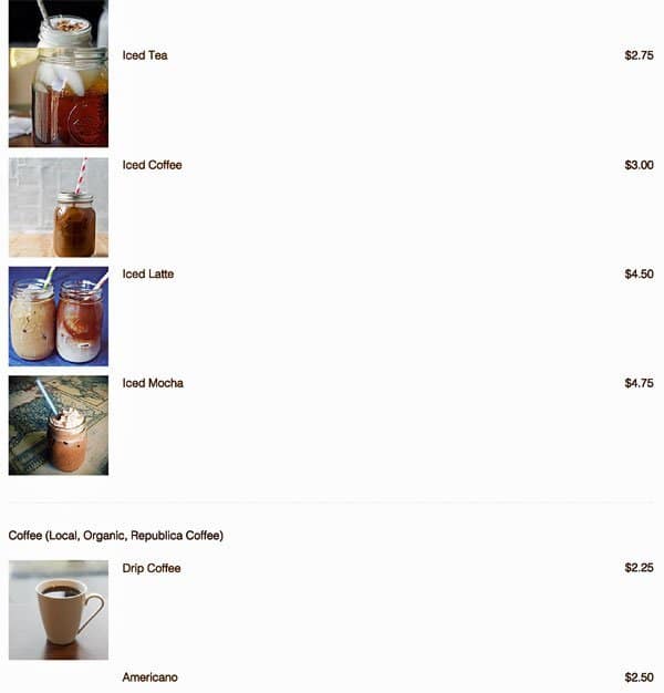 Menu of Lost + Found Cafe photo7