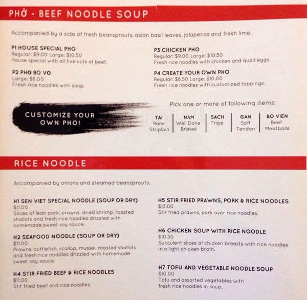 Menu of Sen Viet Restaurant photo3