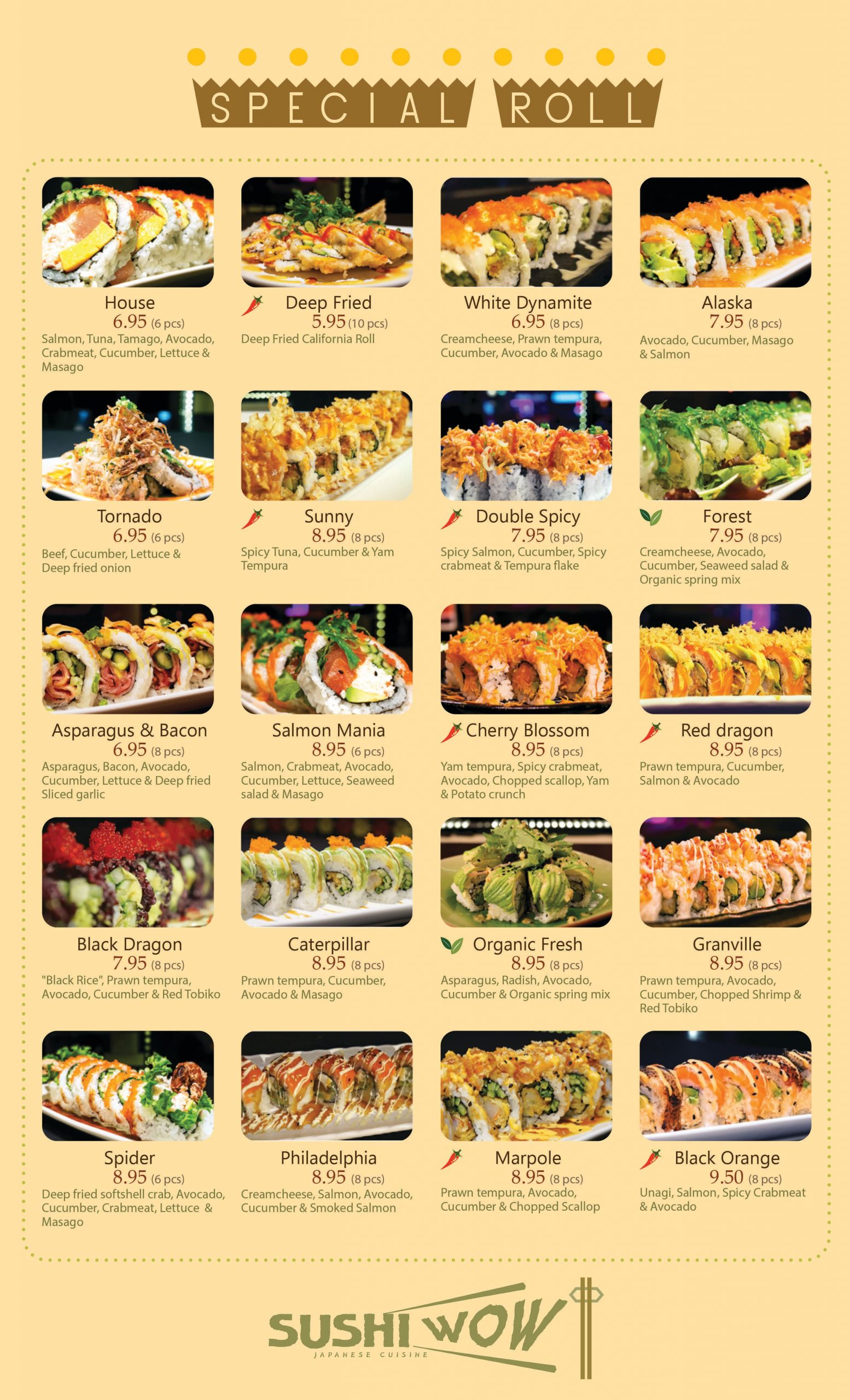 Menu of Sushi Wow photo4