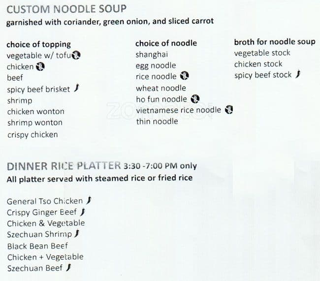 Menu of Szechuan Express photo6