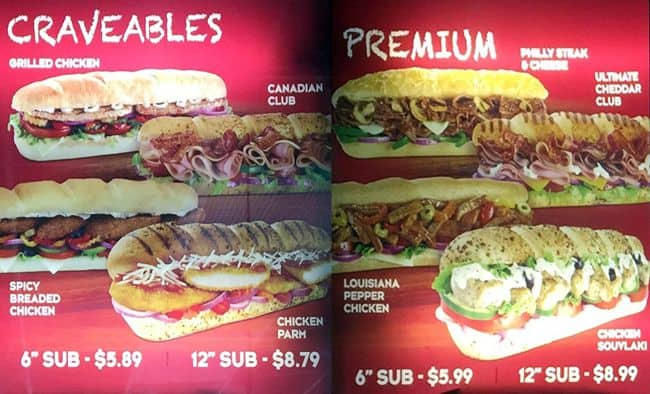 Menu of Mr. Sub photo3