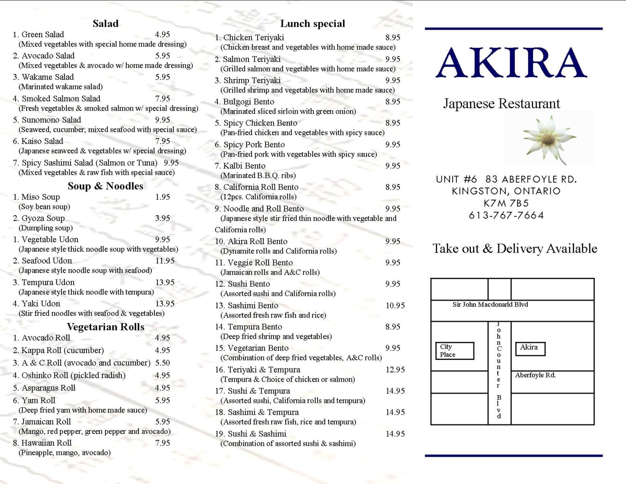 Menu of Akira Restaurant photo4