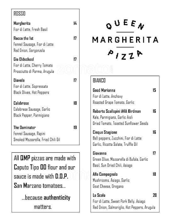 Menu of Queen Margherita Pizza photo2