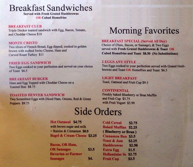 Menu of Coast & Country Diner photo4