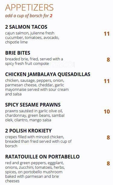 Menu of Izba Bistro photo13