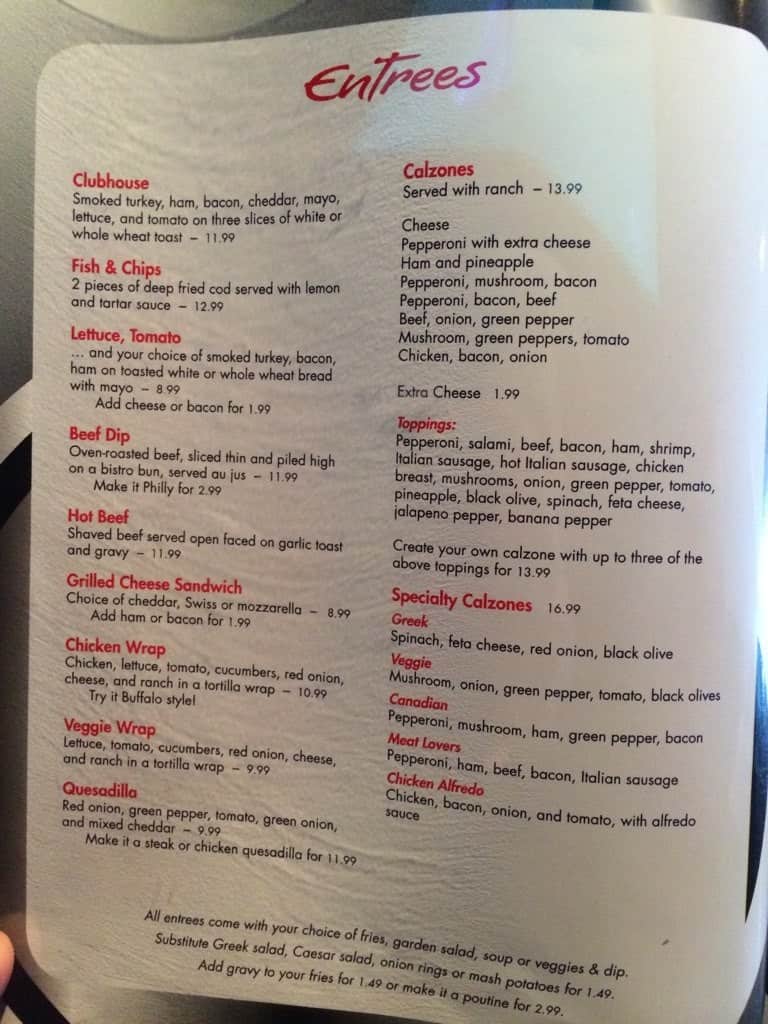 Menu of Silver Point Pub & Eatery photo4