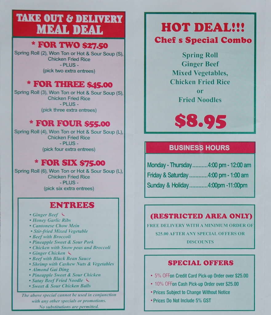 Menu of Ginger Beef Express photo2