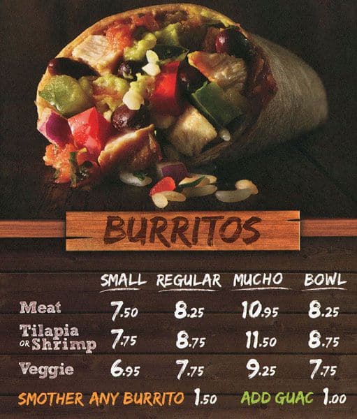 Menu of Mucho Burrito photo2