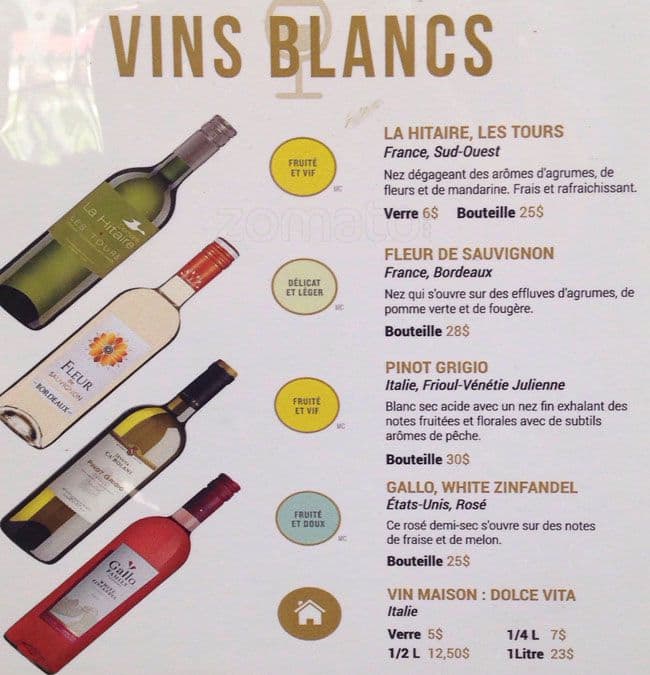 Menu of La Drave photo12