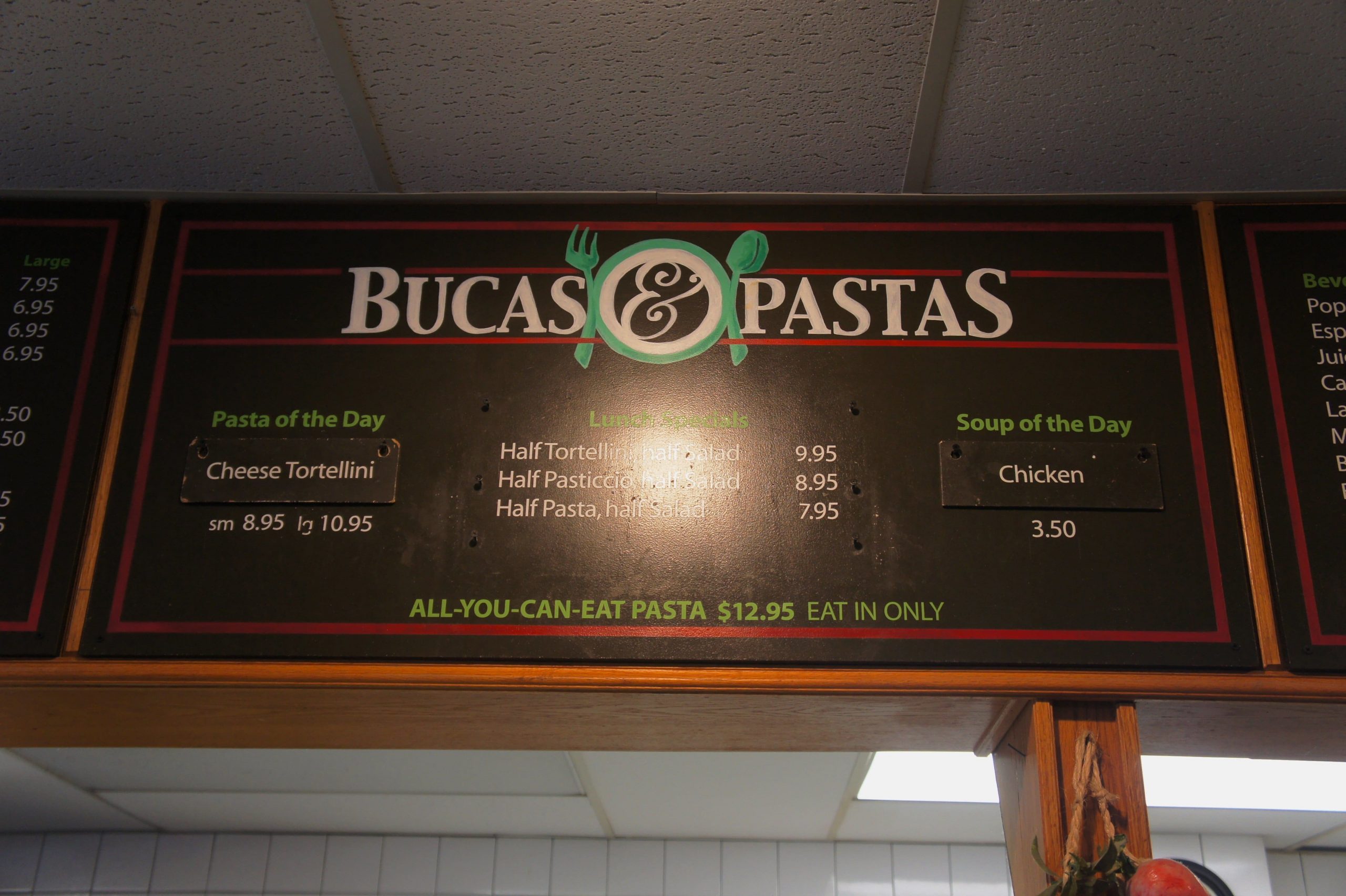 Menu of Bucas & Pastas photo2