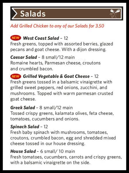 Menu of The Moose and Barrel photo7