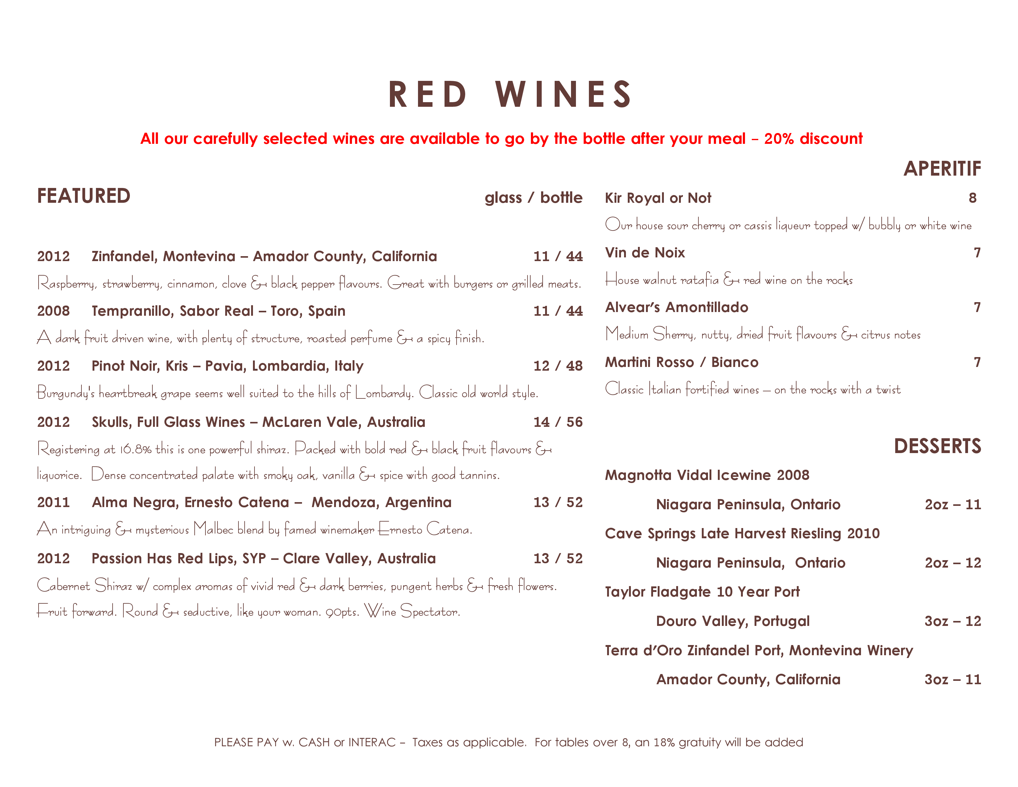 Menu of Calories Restaurant photo7