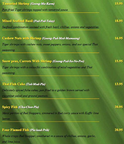 Menu of Thai Smile photo15