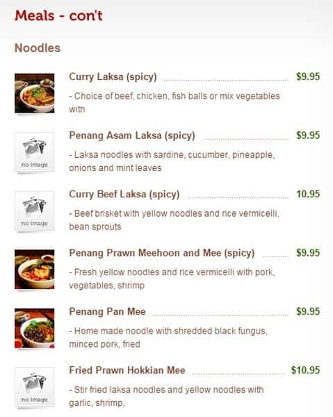 Menu of Ipoh Malay Cuisine photo9