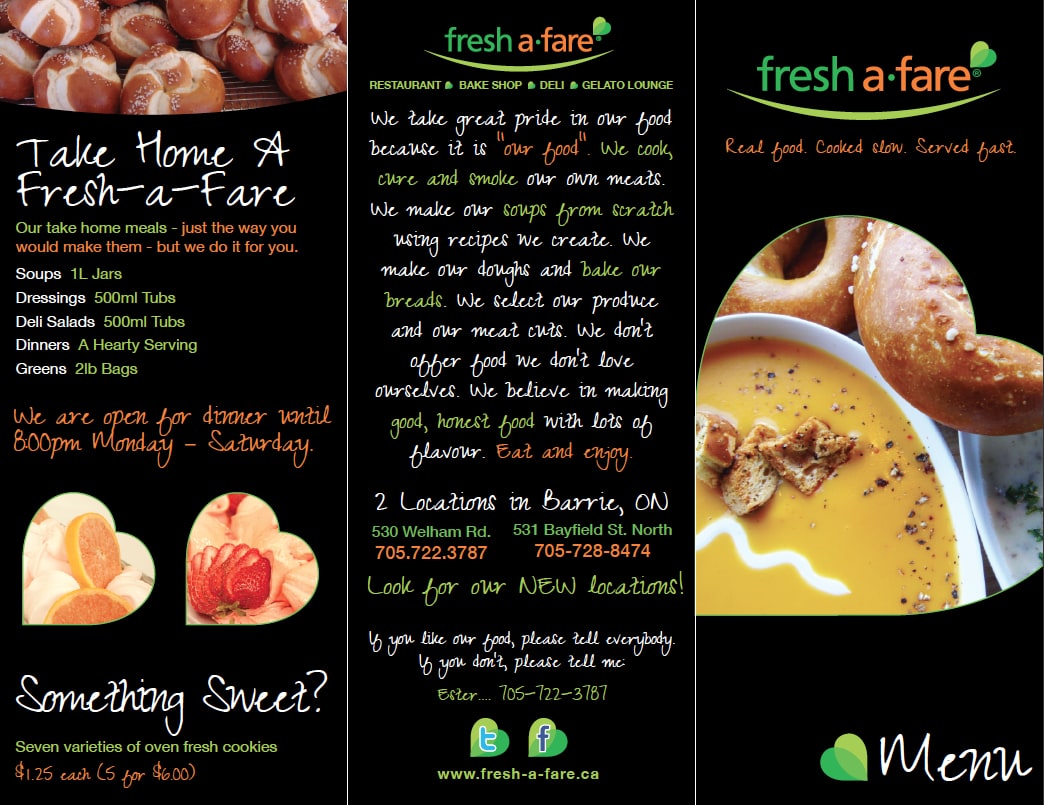 Menu of Fresh a Fare photo5