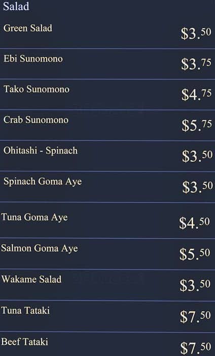 Menu of Isami Sushi photo10