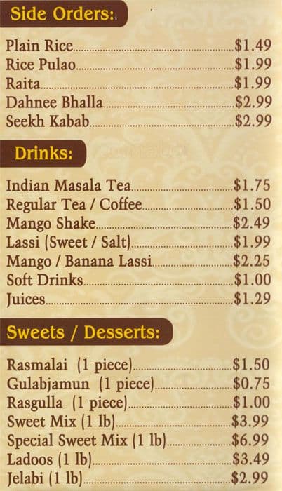 Menu of Embassy Restaurant photo5