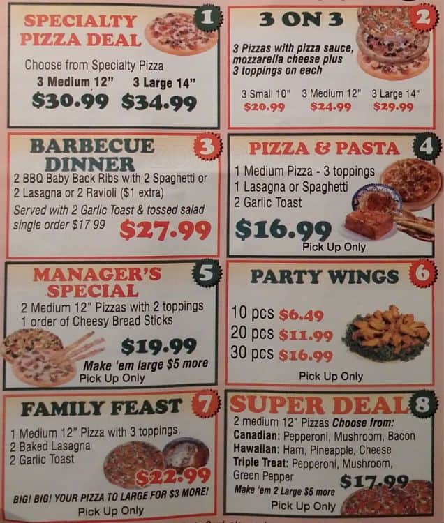 Menu of Westin Pizza photo4