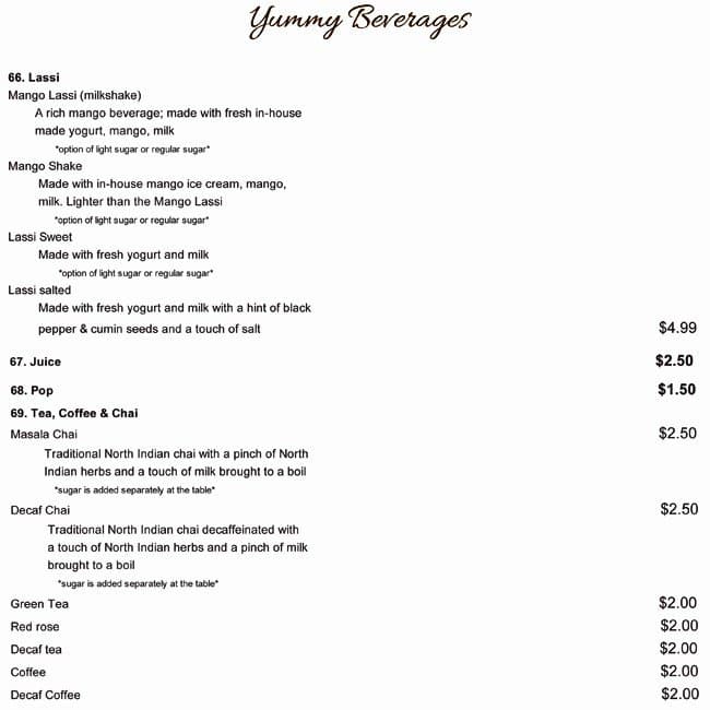 Menu of King Mahal Restaurant photo11