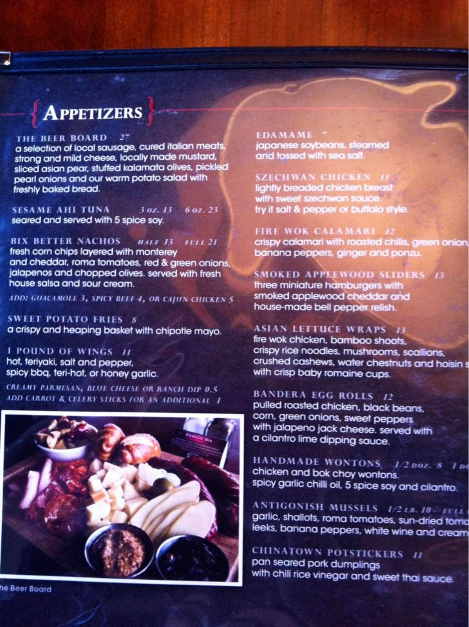 Menu of Fergus & Bix Restaurant and Beer Market photo9