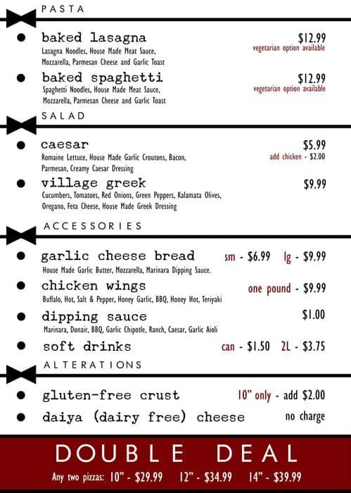 Menu of Bow Tie Pizza photo4