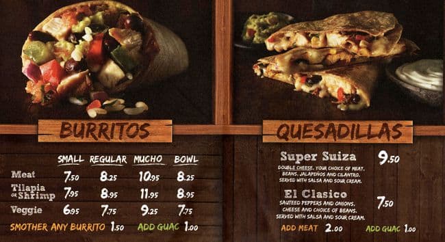 Menu of Mucho Burrito photo3