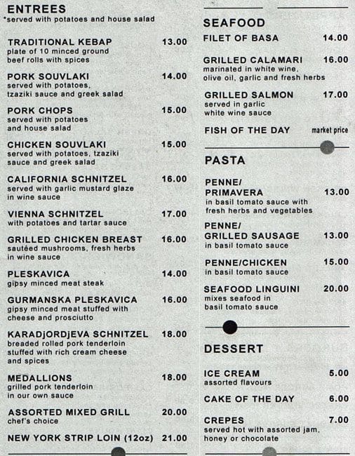 Menu of California Pub & Grill photo3