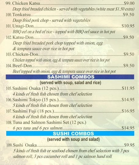 Menu of Echo Sushi photo10