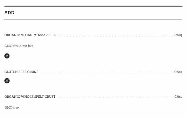 Menu of Pizzeria Libretto photo8