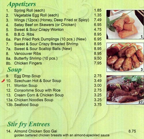Menu of Chopstix And Rice photo2