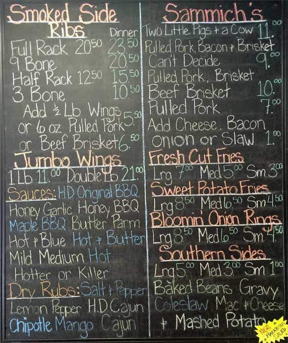 Menu of Horn Dawgs Smokin’ BBQ & Catering photo2