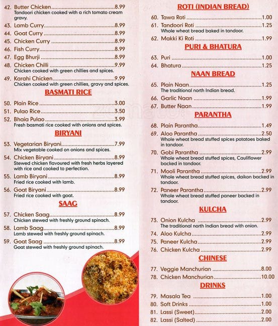 Menu of Bhaia Sweets & Restaurant photo3